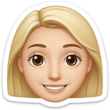 Emoji de ojeras con una sonrisa  sticker