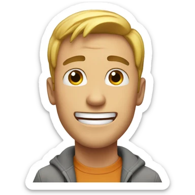 guy saying YAY sticker