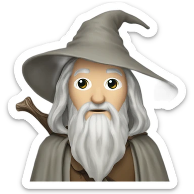 Tolkien's Gandalf the Wizard sticker