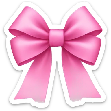 pink bow sticker