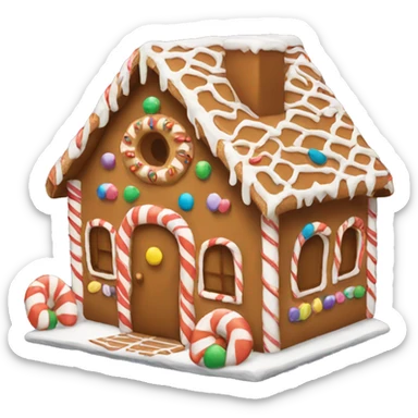 Gingerbread house sticker