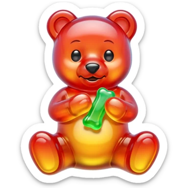 create gummy bear emoji sticker