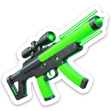  shooter game with this color 9654F4  and neon green sticker