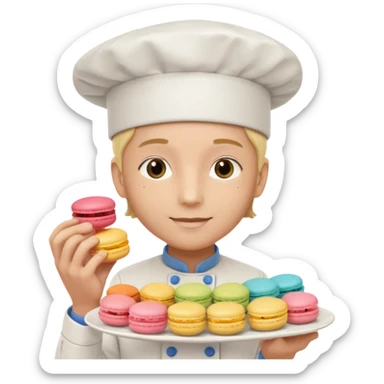 cuisinier de macaron sticker