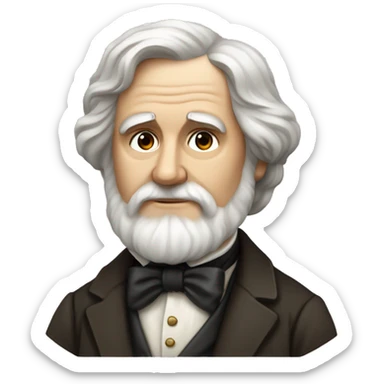 Ivan Turgenev russian author with a book sticker