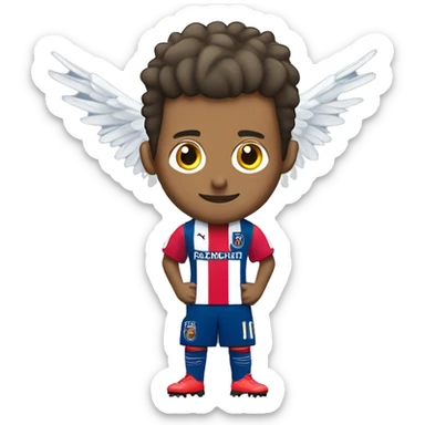 Joueur de foot Neymar avec des ailes sticker