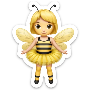 bumblebee wearing a tutu sticker