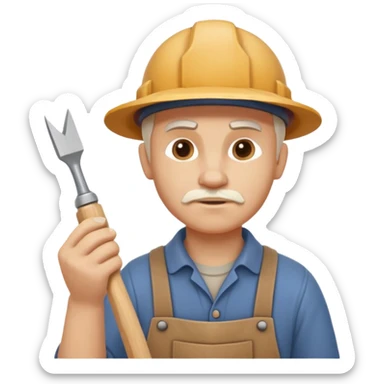 wood carving carpenter portrait, head and shoulders only, carving wooden figure with chisel, wood shavings visible, focused craftsman expression, artisan workshop vibe, 3D cartoon style, mobile game icon style, clean background, no text, no watermark
 sticker