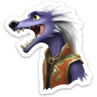 Sergal Fursona sticker