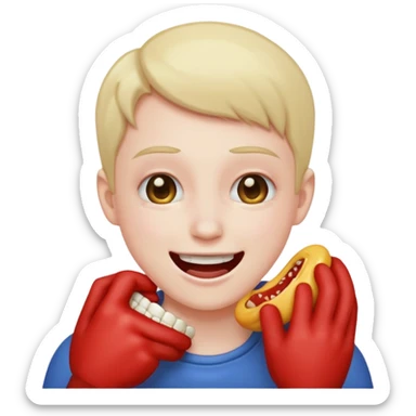 Choking while smiling  sticker