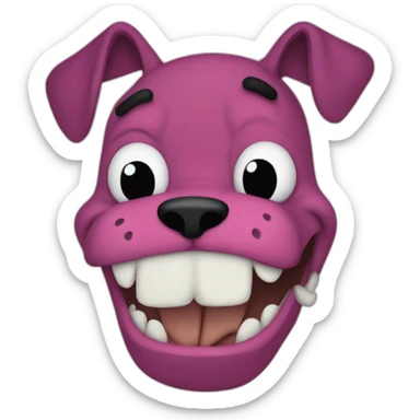 Courage the Cowardly Dog sticker