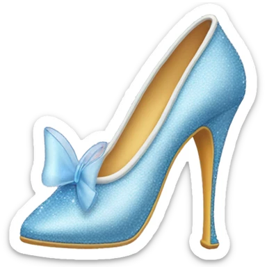 chaussure cendrillon  sticker