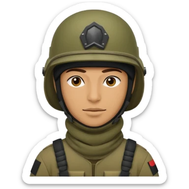 
Iraqi soldier in helmet and balaclava sticker
