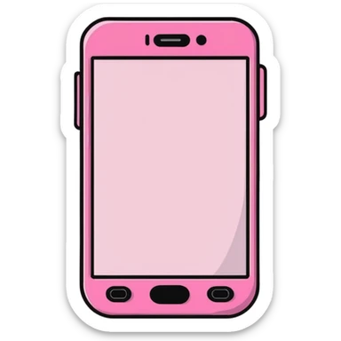 pink gothic smartphone sticker
