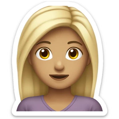 Una ragazza che beve dal braccio sticker