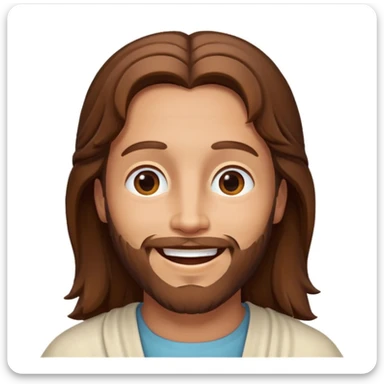 Jesus doing a happy dance sticker