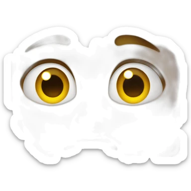 A shocked disgusted face sticker