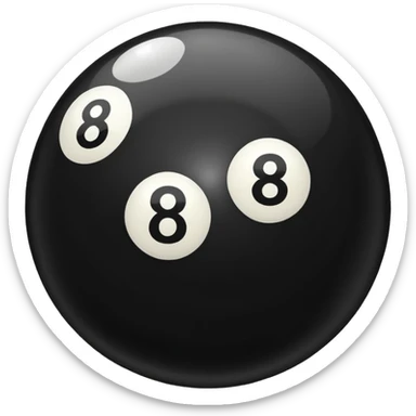 eight ball (billards) sticker