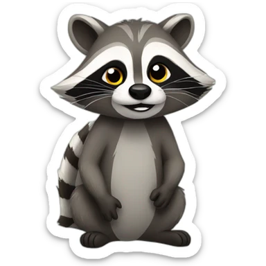 Raccoon sticker