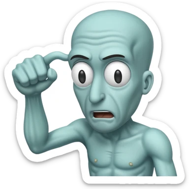 squidward winding back a punch sticker