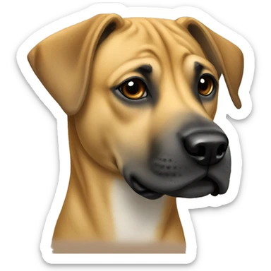 Black mouth cur dog breed sticker