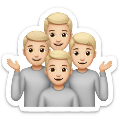 les rois du houblon? ILS SONT 3 GAR9ONS peau claire sticker