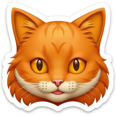 Cat smirking sticker