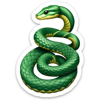 Hogwarts Slytherin snake sticker