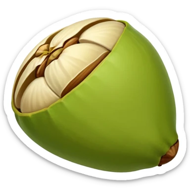 Pistachio emoji tan sticker