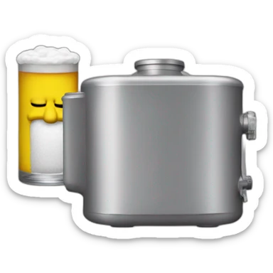 Homer simpsons drink a duff sticker