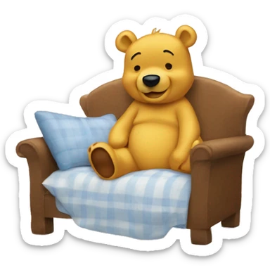 Pooh bear sticker
