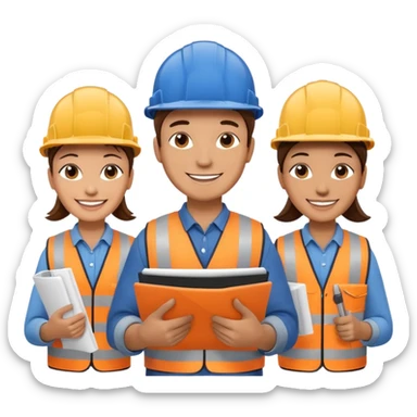 construction workers sticker
