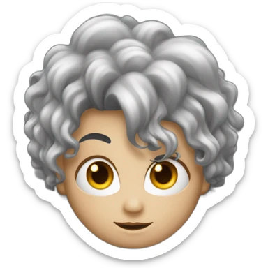 Un visage noir avec des dant de  vampire, les cheveux locks teinture de cheveux, les yeux remplacés par des étoiles, un jeune. sticker