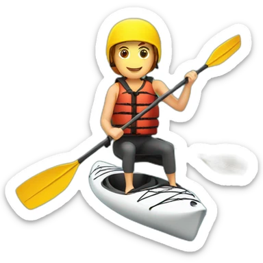 Pagaie de Kayak en carbone sticker