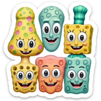 You want to make the emoji of SpongeBob and her friends real sticker