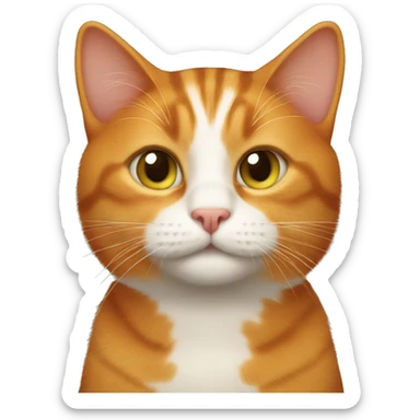 ginger cat sticker