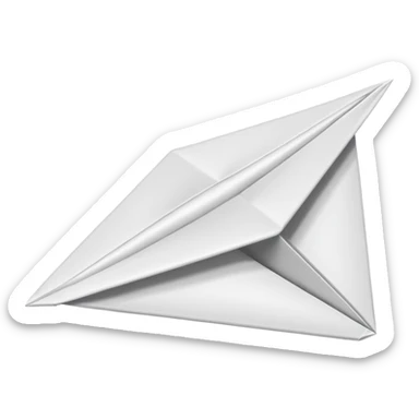 paper airplane sticker