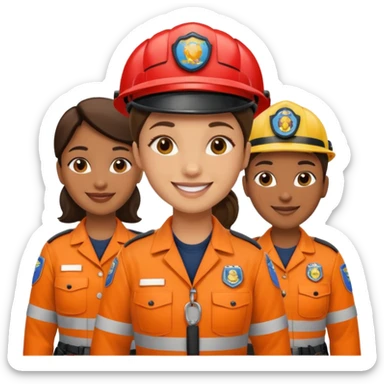 wildlife rescue workers, no animal in the image sticker