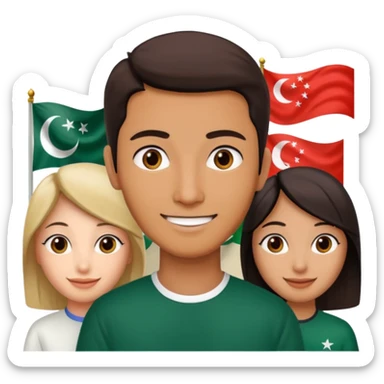 a Pakistanirl who is curious for Knowledge about Hong Kong and China, disscussion with other Pakistani friends sticker