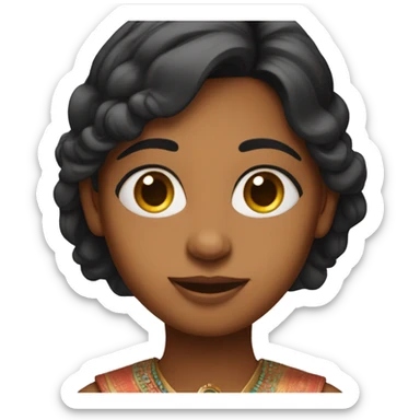 Indian girl named siri  sticker