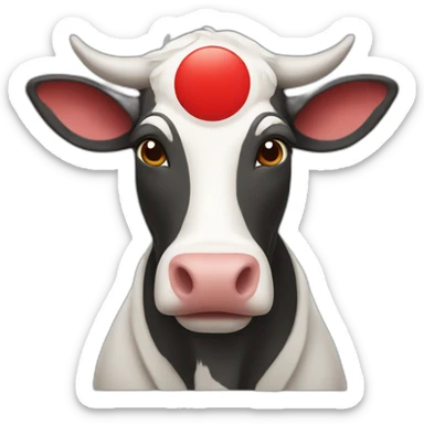 red crescent moo  sticker