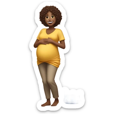 Baby due any minute can’t wait  sticker