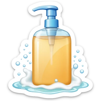 Soap and shampoo sticker