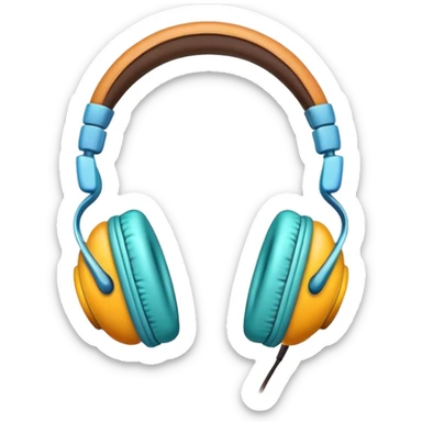 A preppy headphone sticker