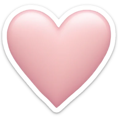 Pastel pink heart sticker