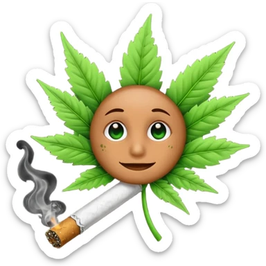 Talking weed joint  sticker