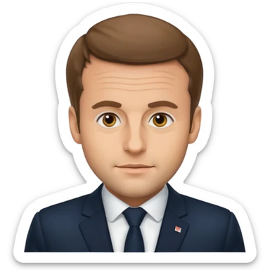 Macron chie sticker