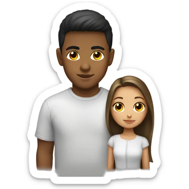 puerto rican boy with russian girl sticker