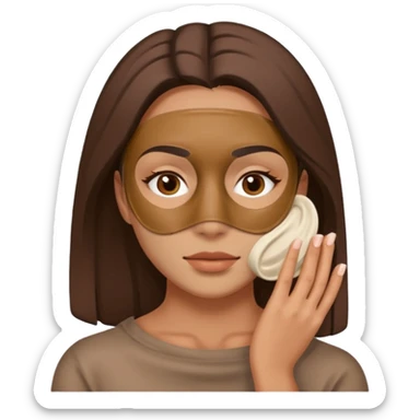 women beauty facial mugclay mask sticker