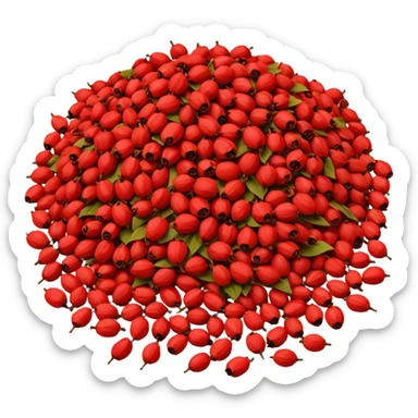 dried rosehip tea sticker